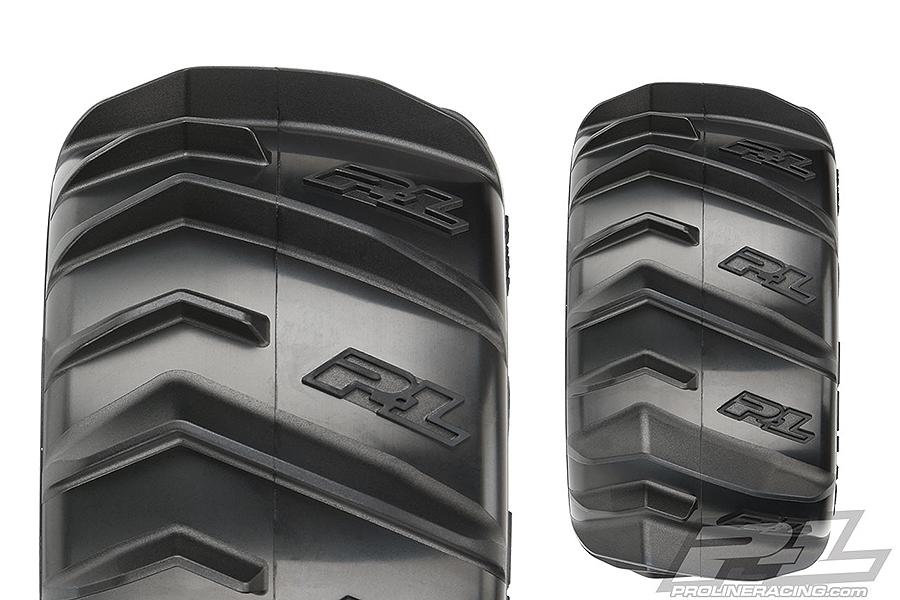 Dumont 2.8" Sand/Snow Tires Mounted on Raid Black 6x30 Removable Hex Wheels (2) for StampedeÂ® 2wd & 4wd FR