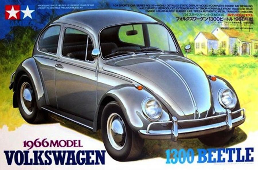 Tamiya 1/24 Volkswagen 1300 Beetle 1966 pienoismalli