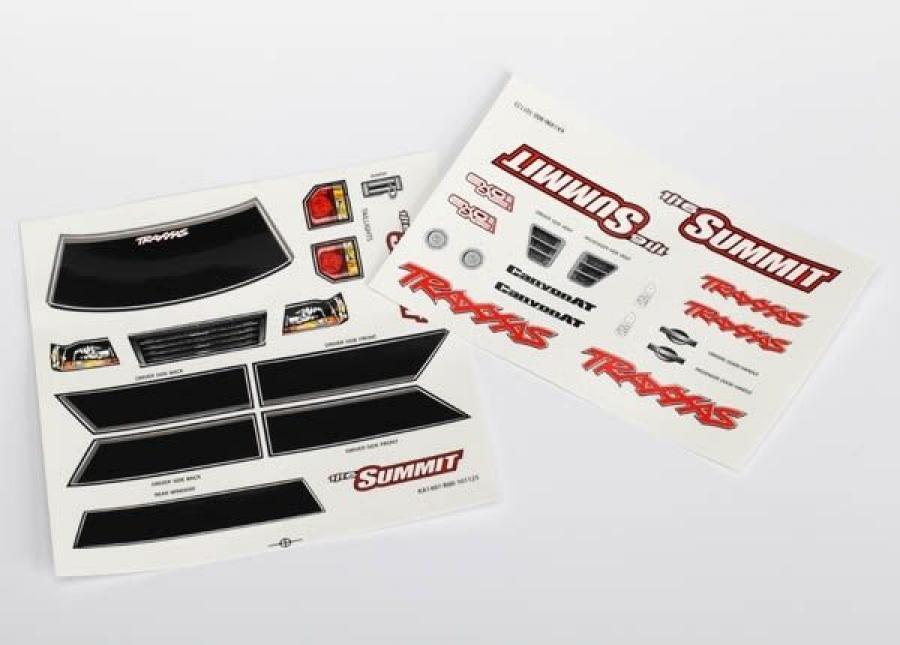Traxxas Decal Sheets 1/16 Summit TRX7214
