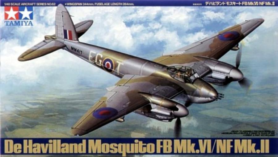 Tamiya 1/48 Mosquito FB Mk.VI NF Mk.II pienoismalli