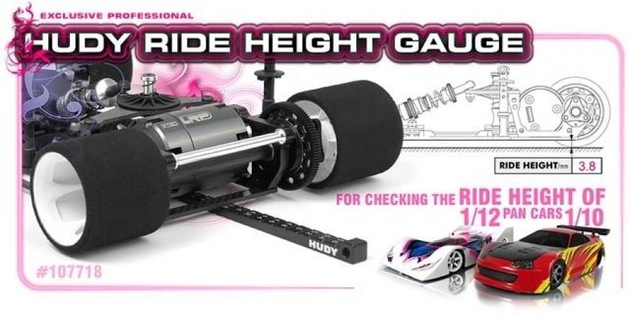 Hudy Ride Height Gauge 2.6-5.6mm for 1/12 & 1/10 Pan Cars 107718