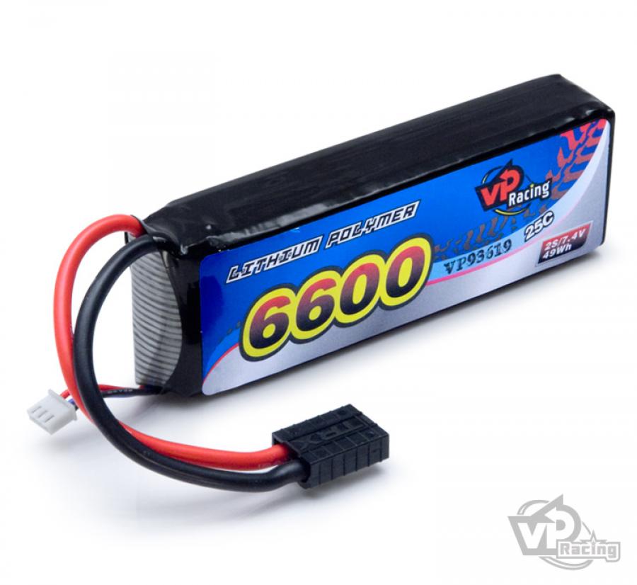 Li-Po Akku 2S 7,4V 6600mAh 25C TRX-liitin