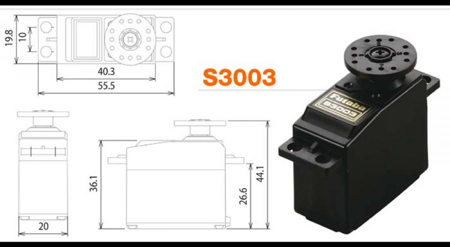 S3003 Std Bulk Servo 4.1kg 0.19s (1)