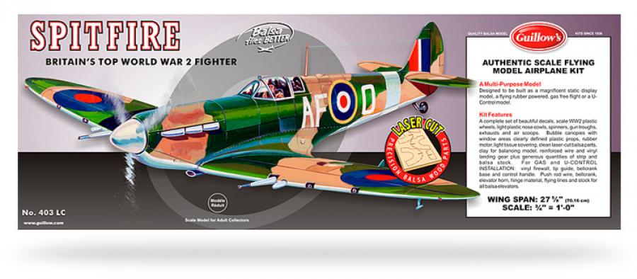 Spitfire Model Kit Laser Cut
