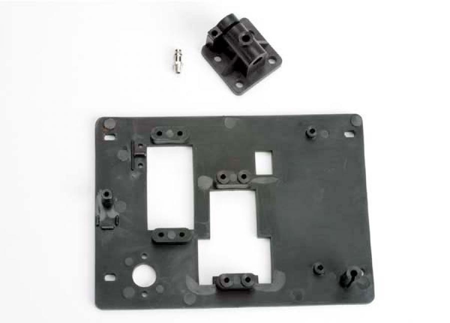 Traxxas Radio Tray / Drive Shaft Mount / Pressure Fitting Nitro Vee TRX3515