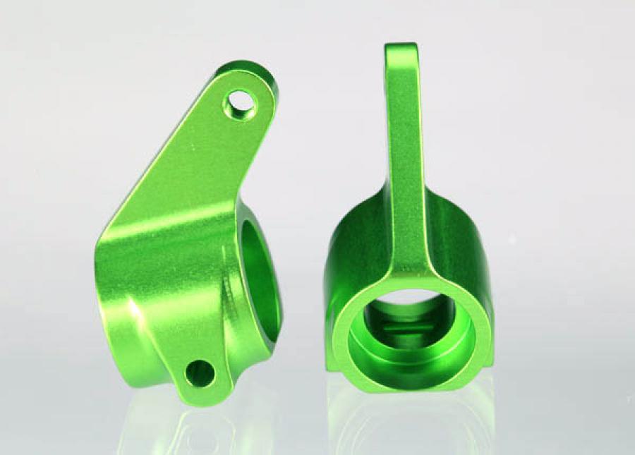 Traxxas Steering Blocks Aluminium Green (Pair) TRX3636G