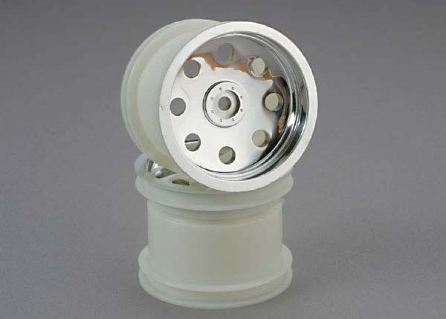 Traxxas Wheels Chrome 2.2" Truck Rear (2) TRX3672
