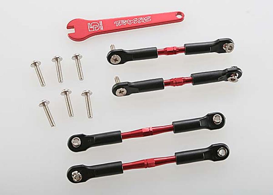 Traxxas Turnbuckle Camber Link Set Aluminium Red TRX3741X