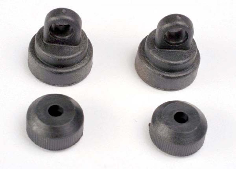 Traxxas Shock Cap & Bottom Black (2+2) Ultra-Shocks TRX3767
