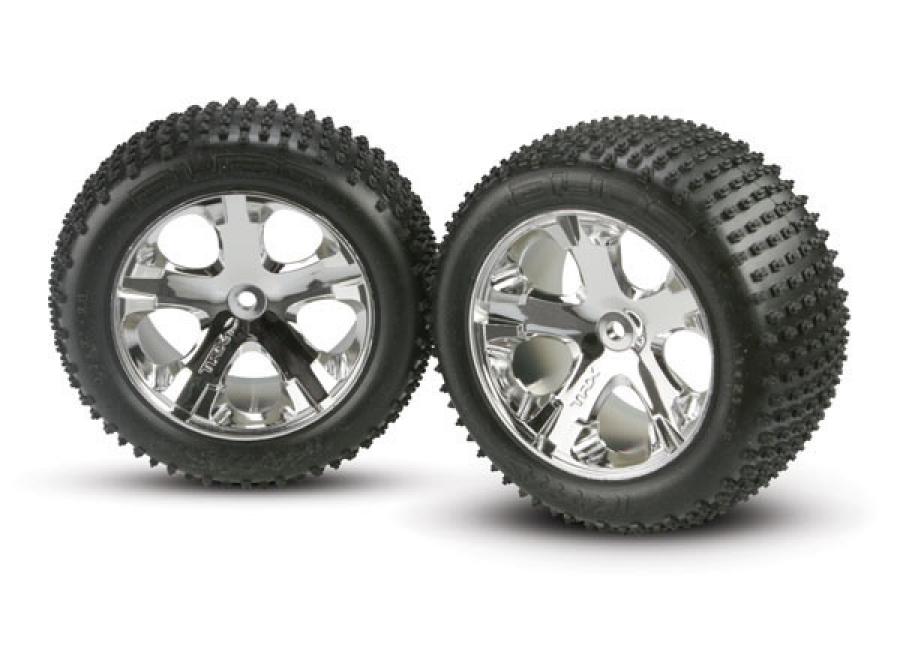 Traxxas Tires & Wheels Alias/All-Star Chrome 2,8" Rear (2) TRX3770