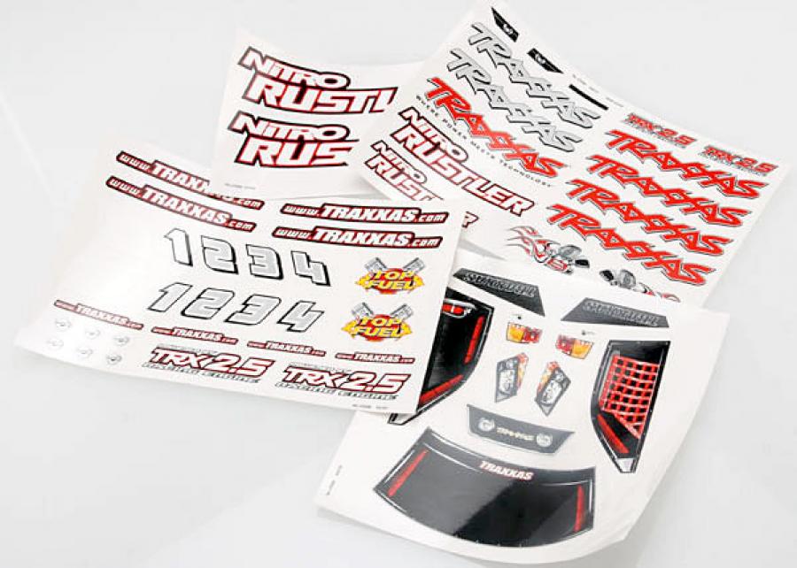 Traxxas Decal Sheets Nitro Rustler TRX4413X