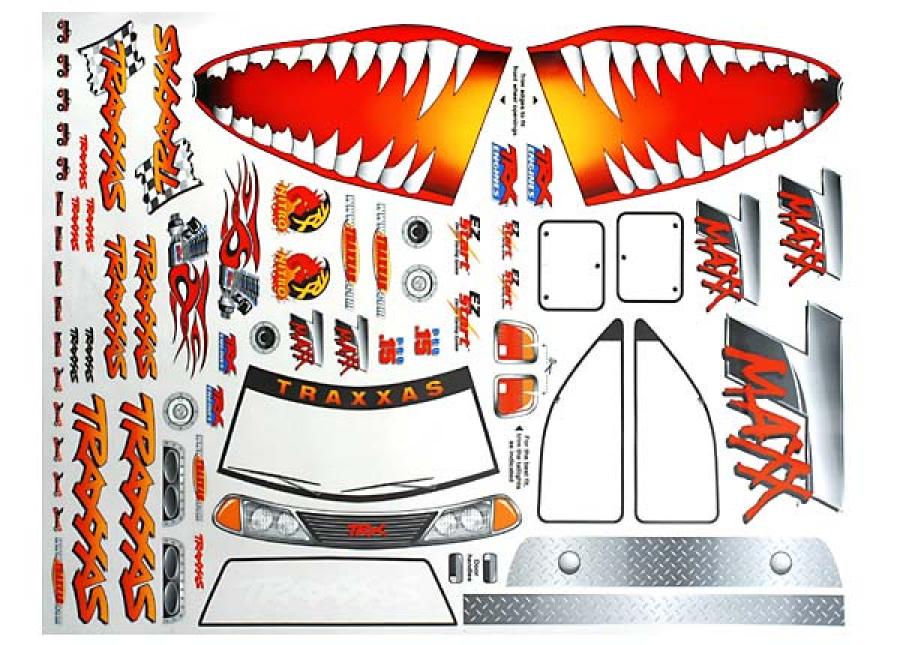 Traxxas Decal Sheets Jaws T-Maxx TRX4913X