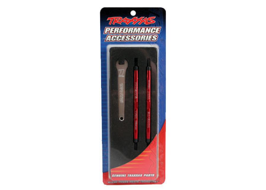 Traxxas Turnbuckle Toe Links Front 112mm Aluminium Red (2) TRX5141R