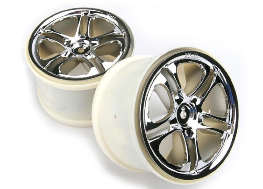 Traxxas Wheels Split-Spoke Chrome (14mm) 3.8" (2) TRX5172X