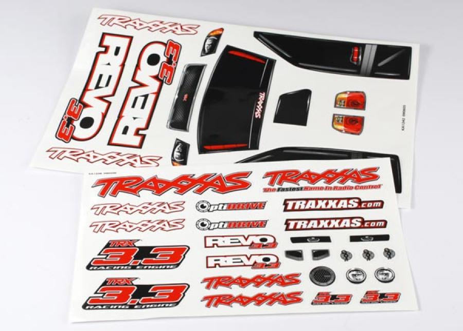 Traxxas Decal sheets Revo 3.3 TRX5313R