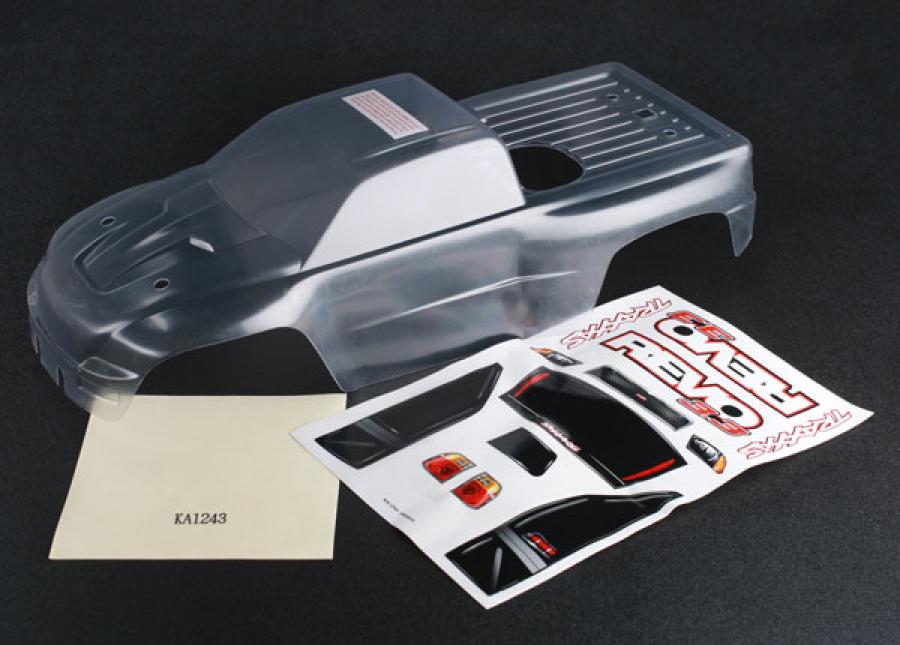 Traxxas Body, Revo 3.3 (clear, requires painting)/ window, lights, g TRX5387