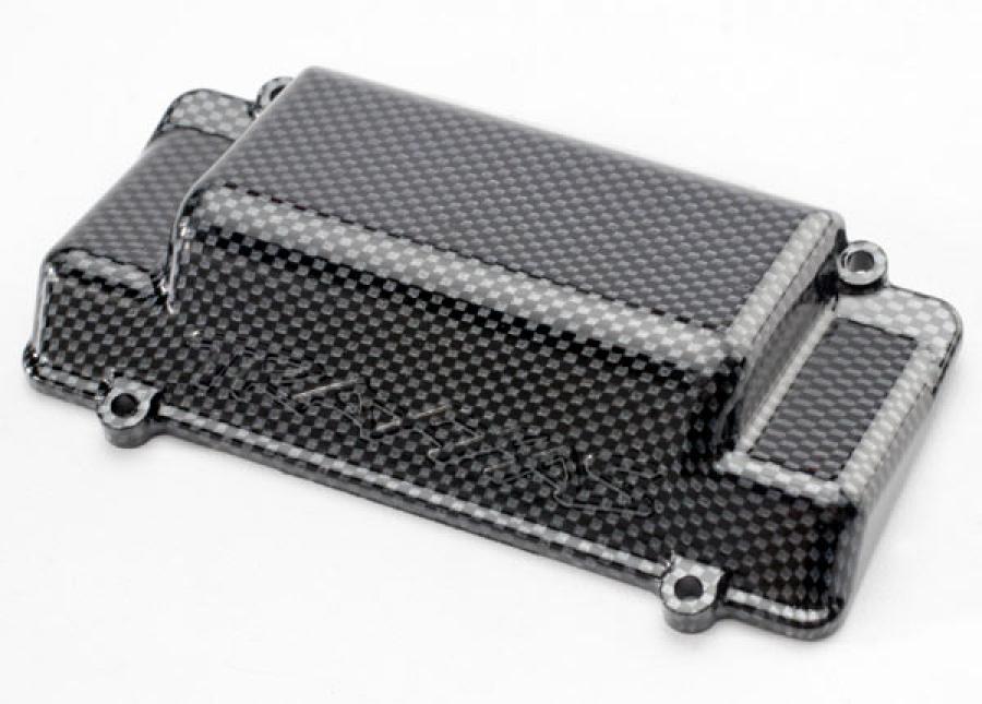 Traxxas Battery Box Cover, bumper (rear), Exo-Carbon finish (Jato) TRX5515G