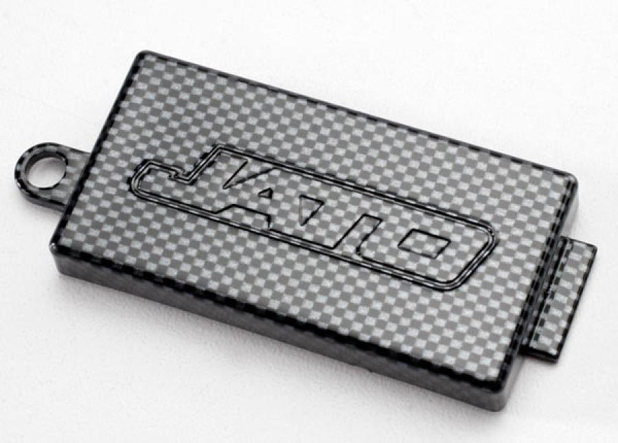 Traxxas Receiver cover (chassis top plate), Exo-Carbon finish (Jato) TRX5524G