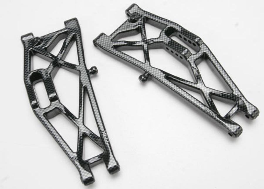 Traxxas Suspension arms, rear (left & right), Exo-Carbon finish (Jat TRX5533G