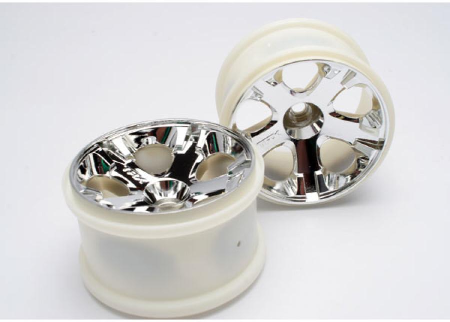 Traxxas Wheels All-Star Chrome 2.8" (Nitro Front) (2) TRX5577