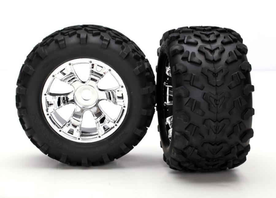 Traxxas Tires & Wheels Maxx/Geode (17mm) 3.8" (2) TRX5674