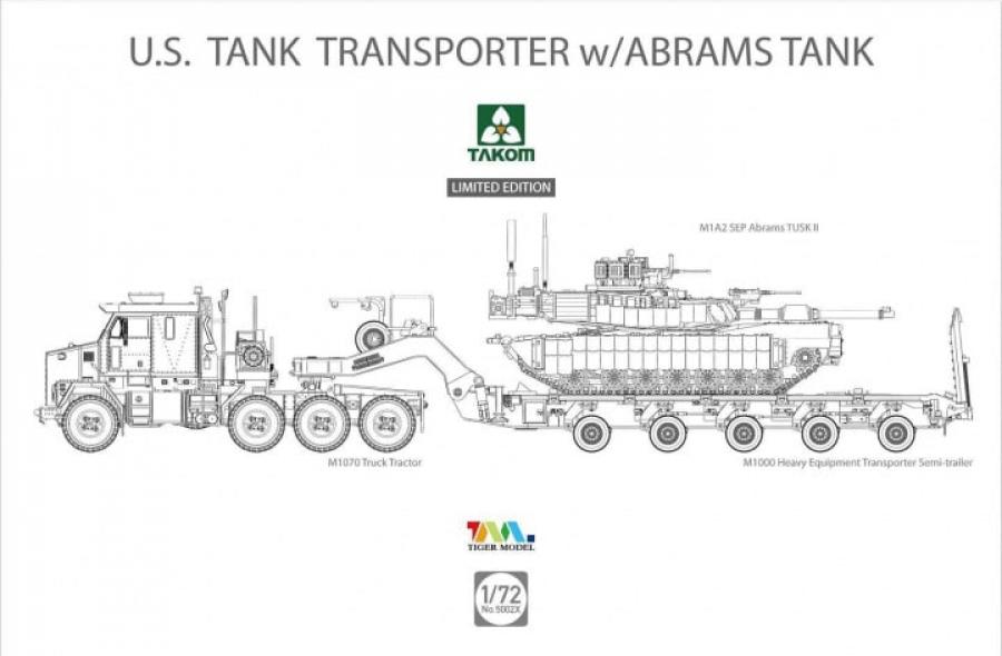 1:35 U.S. M1070 & M1000 trailer & Abrams