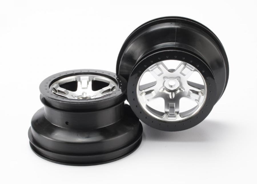 Traxxas Wheels SCT Matt Krom-Svart 2.2/3.0" 4WD/2WD Rear (2) TRX5872X