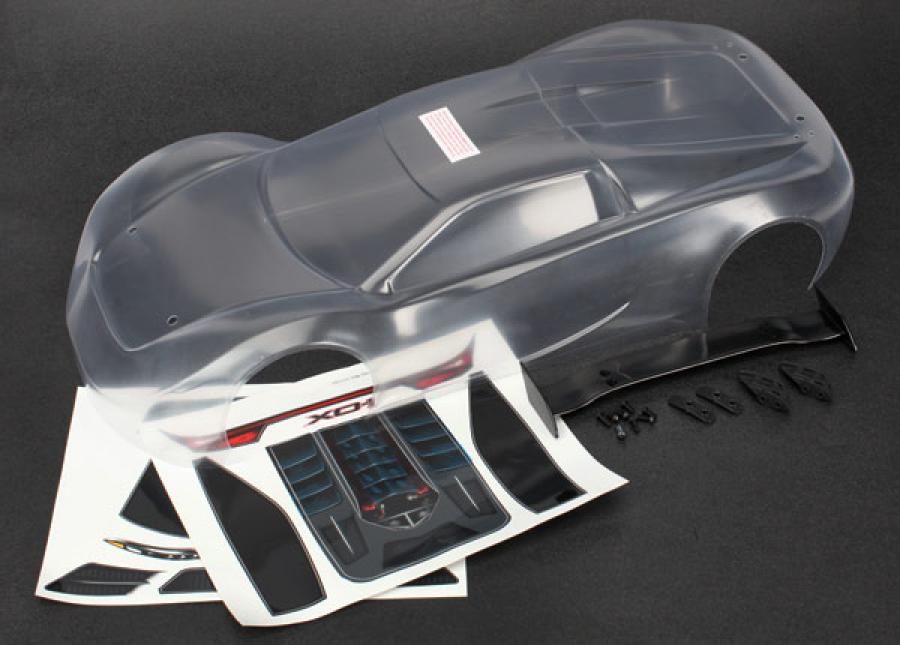 Traxxas Body, XO-1 (clear, requires painting)/ wing/ wing uprights ( TRX6411