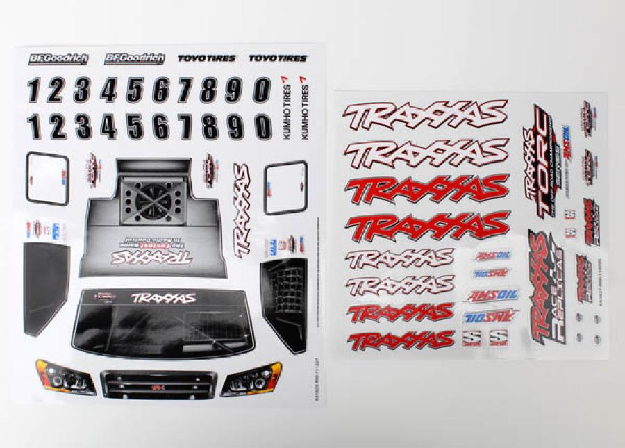 Traxxas Decal Sheets 1/16 Slash Team Truck TRX7013X