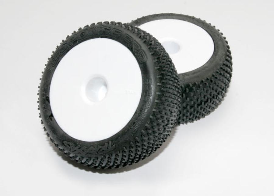 Traxxas Tires & Wheels Response Pro/Disk White 2.2" 1/16 (2) TRX7175