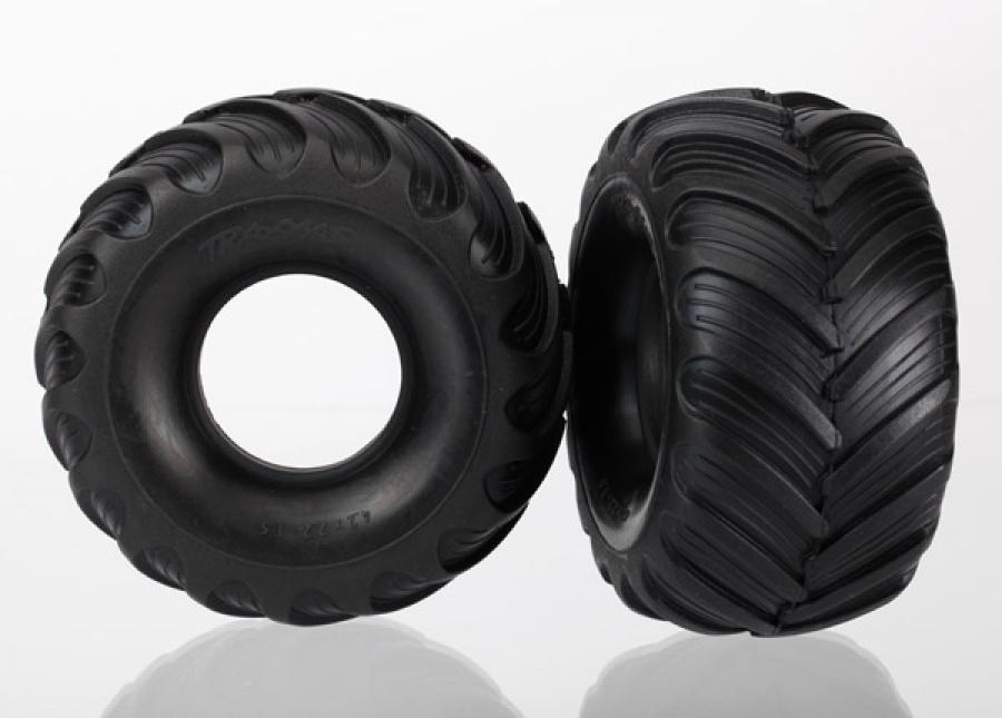 Traxxas Tires, Monster Jam replica, dual profile (1.5" outer and 2.2 TRX7267