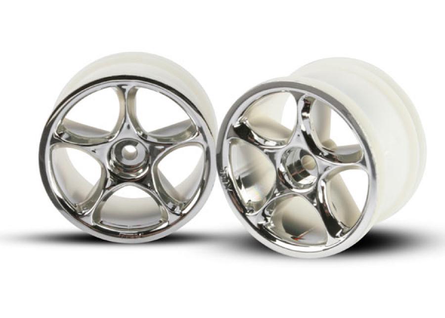 Traxxas Wheels Tracer Chrome 2.2" Rear (2) TRX2472