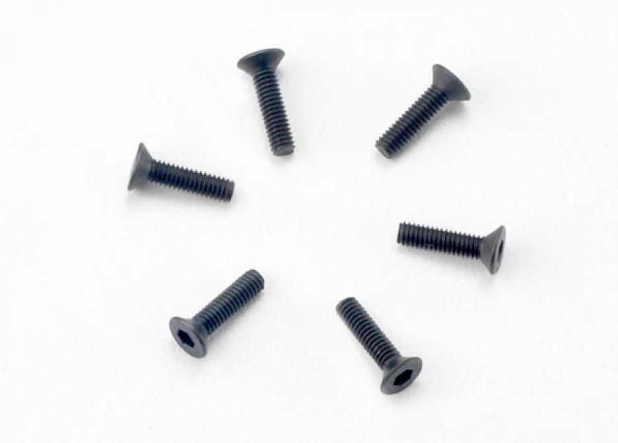 Traxxas Screws M2.5x10mm Countersunk Hex Socket (6) TRX2523