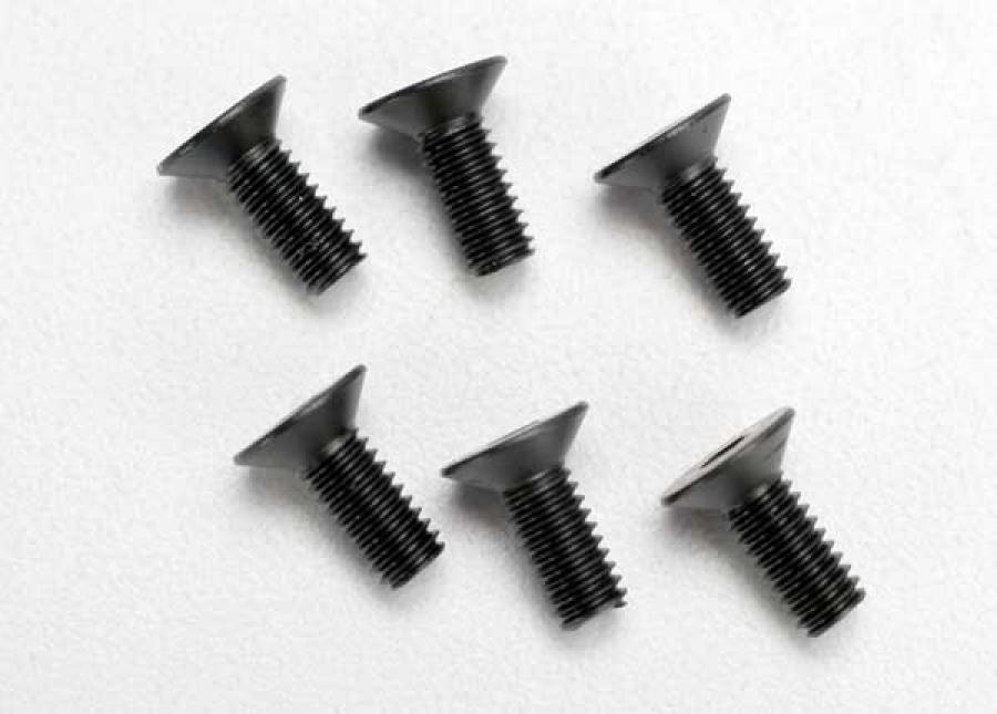 Traxxas Screws M4x10mm Countersunk Hex Socket (6) TRX2535