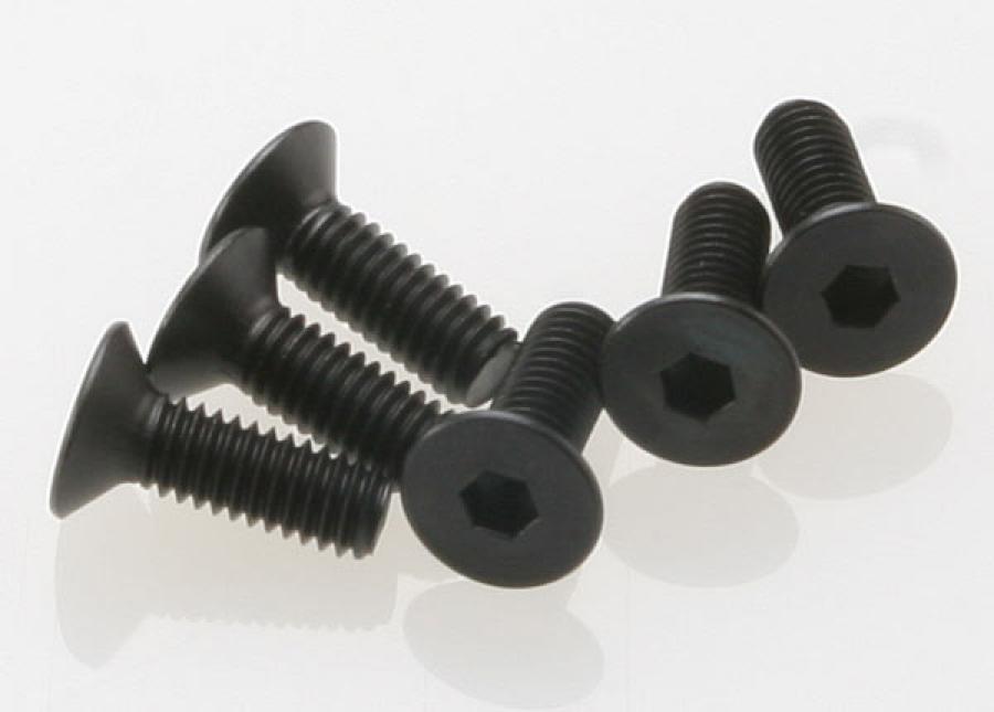 Traxxas Screws M4x12mm Countersunk Hex Socketv (6) TRX2542