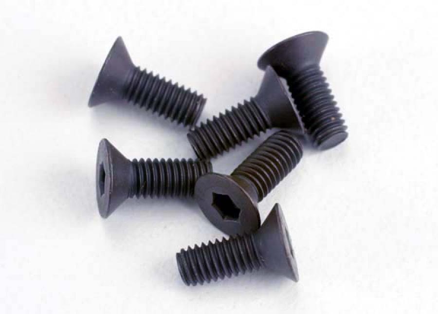Traxxas Screws M3x8mm Countersunk Hex Socket (6) TRX2550