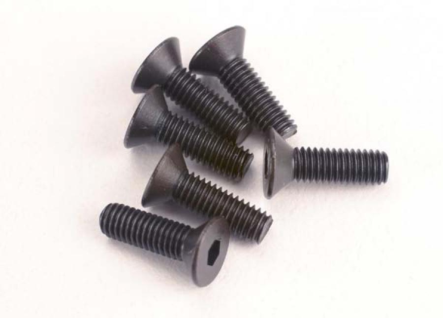 Traxxas Screws M3x10mm Countersunk Hex Socket (6) TRX2551