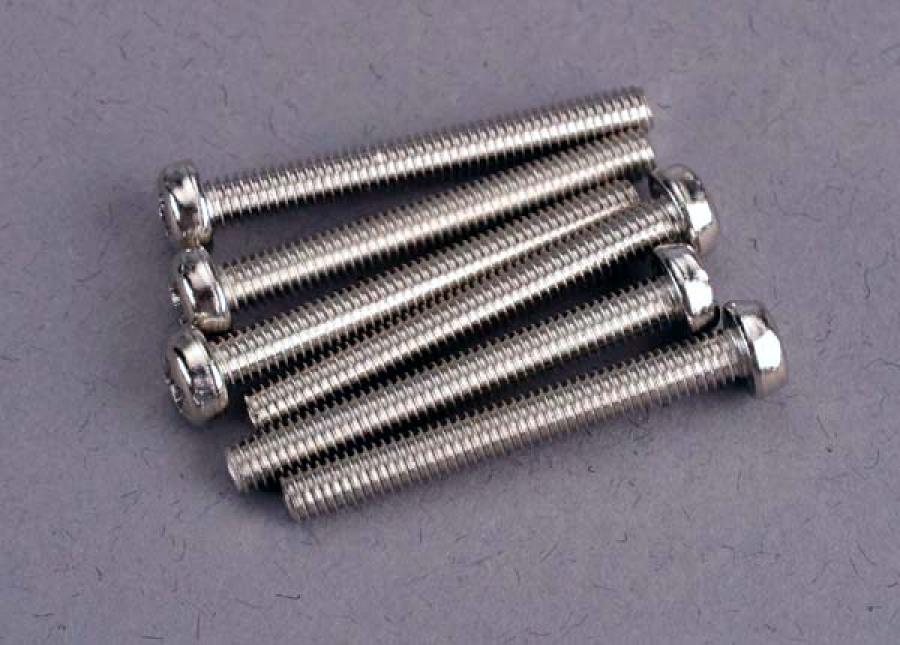 Traxxas Screws M3x25mm Roundhead (6) TRX2569