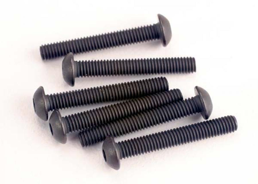 Traxxas Screws M3x20 Button-head Hex Socket (6) TRX2580