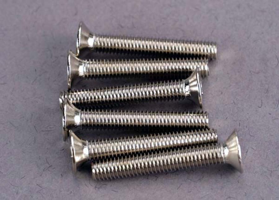 Traxxas Screws, 3x20mm countersunk machine screws (6) TRX2590