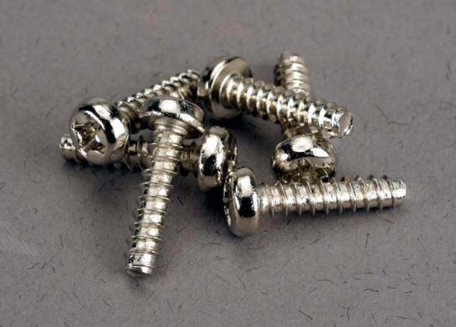 Traxxas Screws, 3x12mm roundhead self-tapping (6) TRX2676