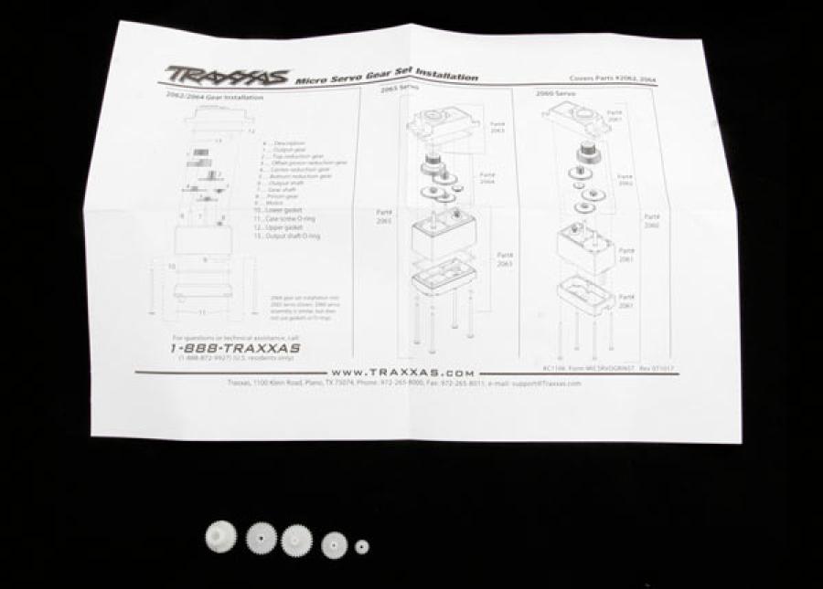 Traxxas Gear Set for Servo 2065 TRX2064