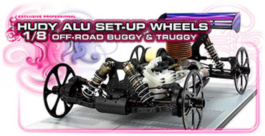 Hudy Set-Up wheels 1/8 off-road 4pc 108870
