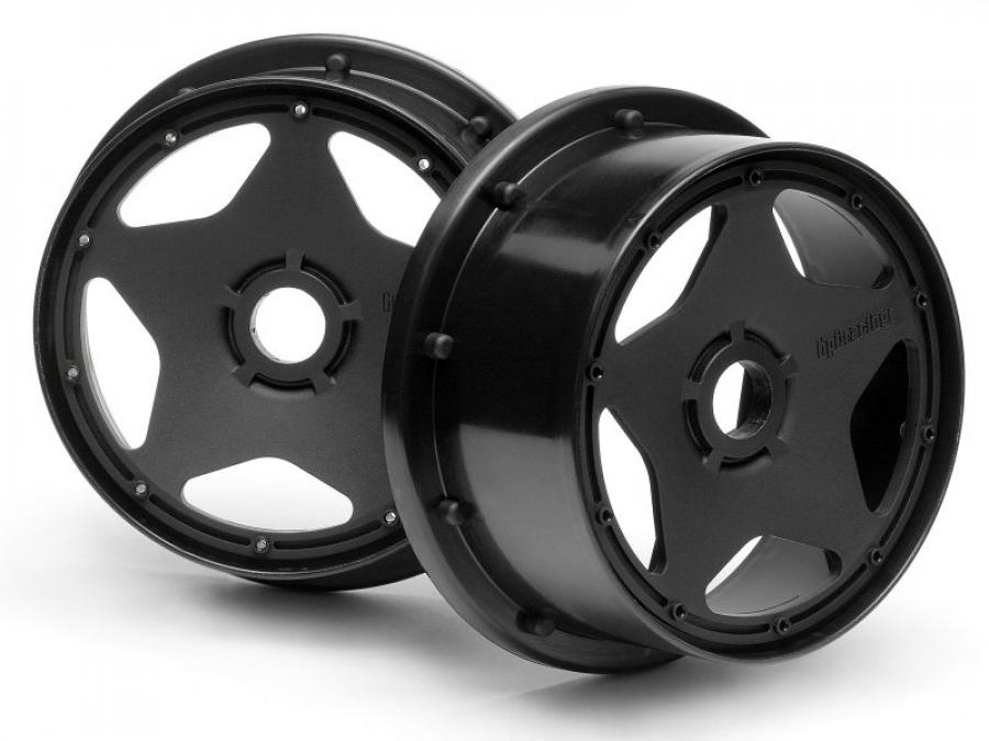 HPI Racing  SUPER STAR WHEEL BLACK (120X60MM/2PCS) 3221