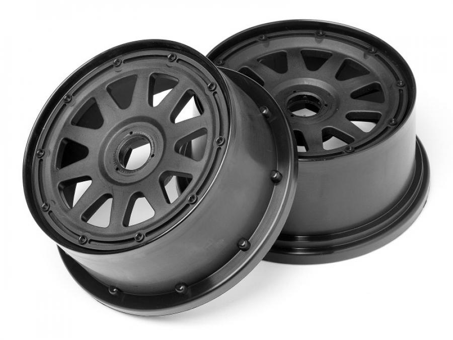 HPI Racing  Tr-10 Wheel Black (120X60mm/-4mm Offset) 104975