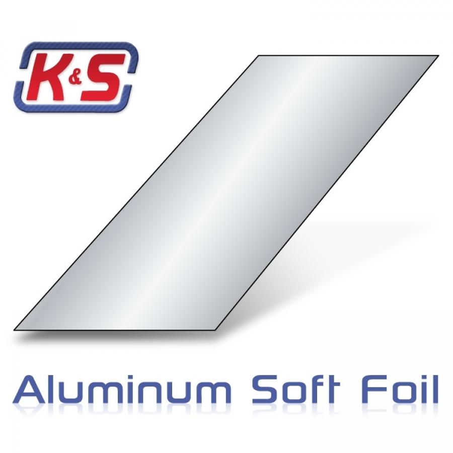 Aluminum (Soft) Sheet 0.13x100x305mm (.005'') (1pcs)
