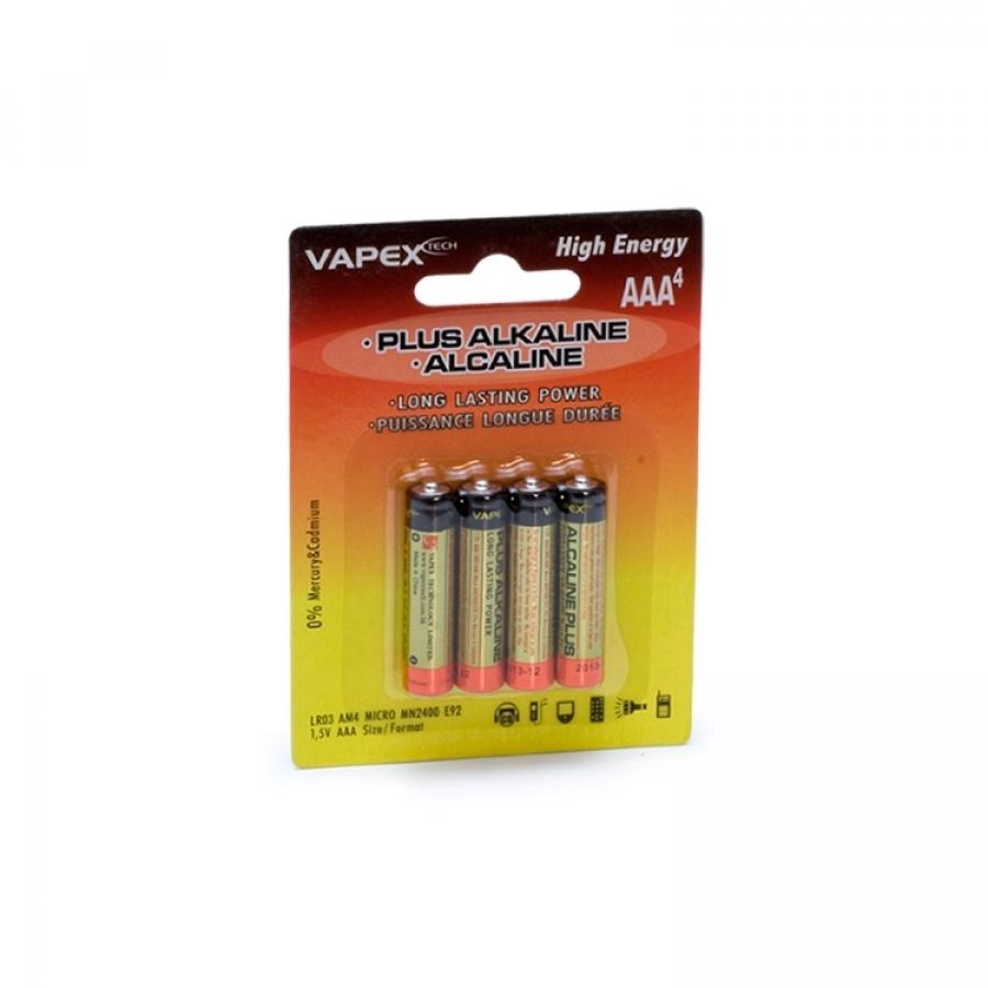 Plus Alkaline batteries AAA 4