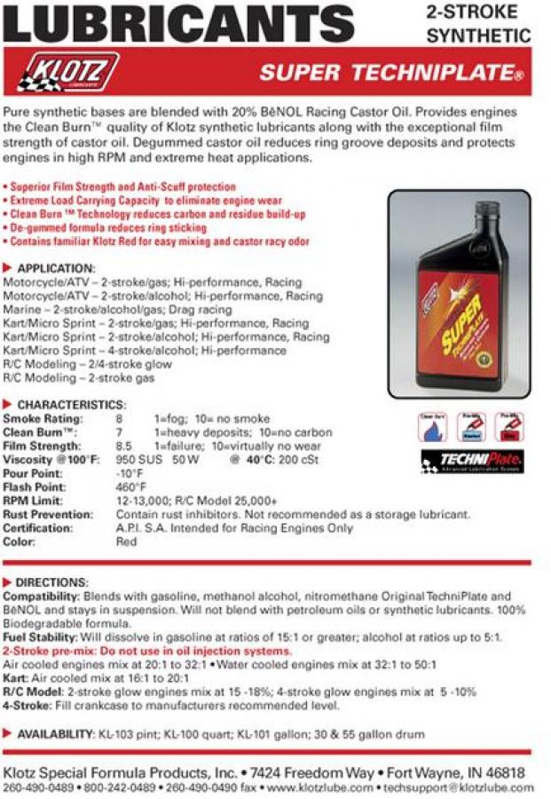 Super Techniplate Oil 0.95L (1quart)