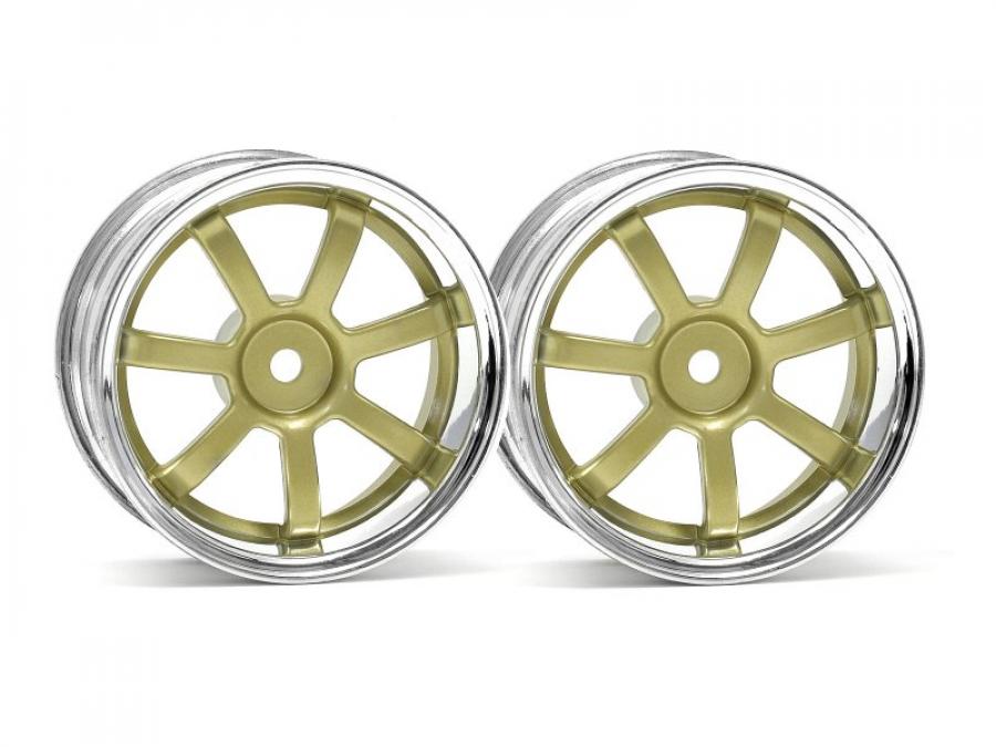 HPI Racing  Rays Gram Lights 57S-Pro Chrome/Gold (3mm Offset) 3319