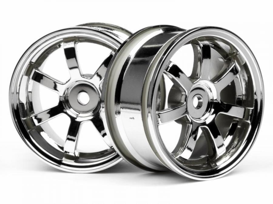 HPI Racing  Mag7 Wheels 26mm Chrome (0mm Off Set) 3574